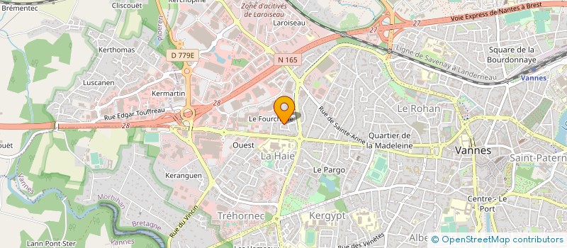 localisation de l'entreprise DU CHALLENGE à VANNES