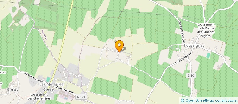 localisation de l'entreprise DU CHALLIER à FOUSSIGNAC