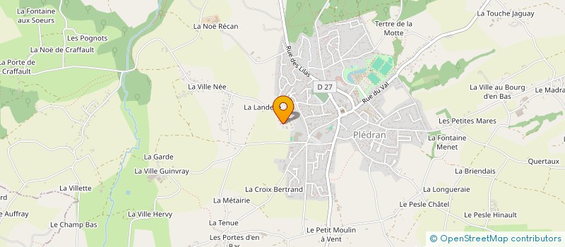 localisation de l'entreprise DU CHALLONGE  PLEDRAN