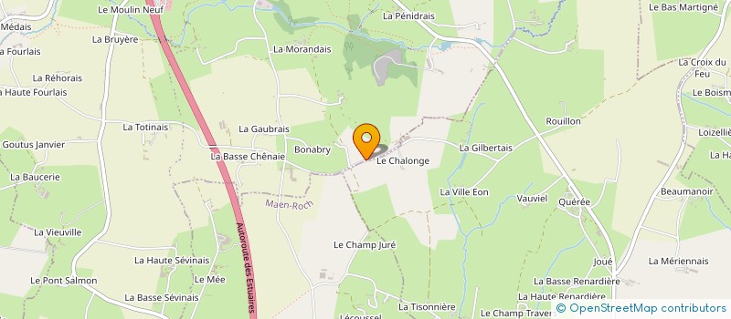 localisation de l'entreprise DU CHALONGE à LES PORTES DU COGLAIS
