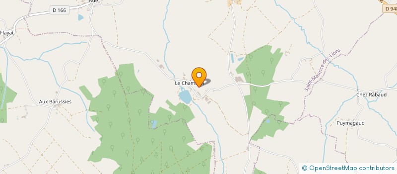 localisation de l'entreprise DU CHAMBON à SAINT-MAURICE-DES-LIONS