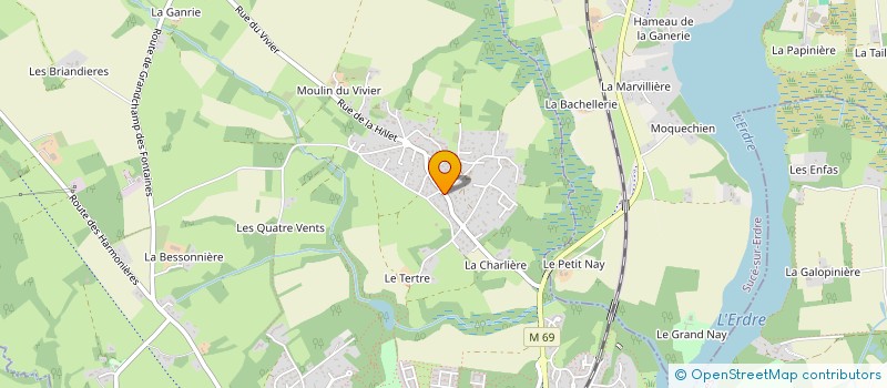 localisation de l'entreprise DU CHAMP DE FOIRE  LA CHAPELLE-SUR-ERDRE