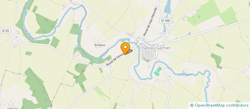 localisation de l'entreprise DU CHAMP DE L'ERABLE  CHATEAU-GARNIER