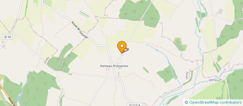 localisation de l'entreprise DU CHAMP DE LA CROIX  JOUEY