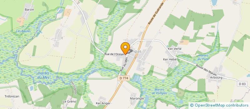 localisation de l'entreprise DU CHAMP DE LA SOURIS à HERBIGNAC