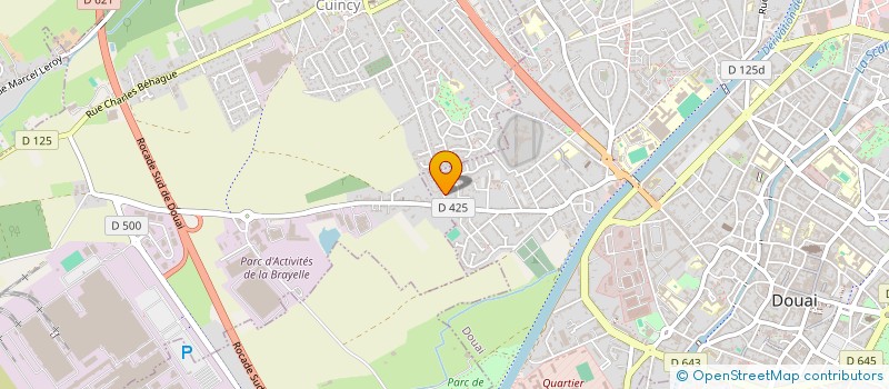 localisation de l'entreprise DU CHAMP DES CAILLES à DOUAI