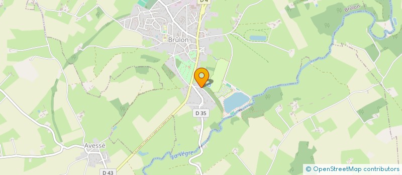 localisation de l'entreprise DU CHAMP GRAVIER  BRULON