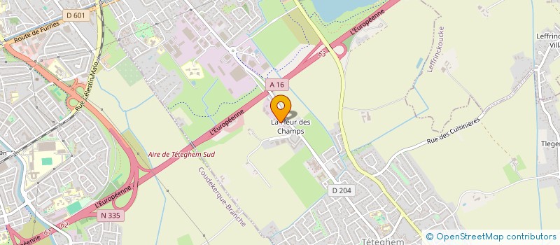 localisation de l'entreprise DU CHAPEAU ROUGE  TETEGHEM-COUDEKERQUE-VILLAGE