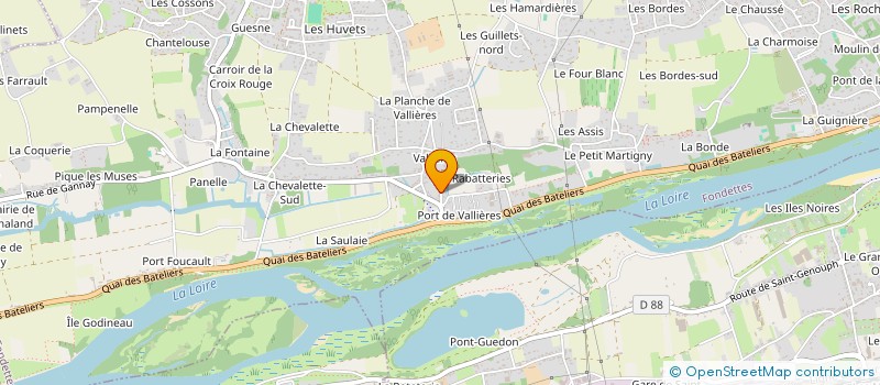 localisation de l'entreprise DU CHAPITRE DE VALLIERES à FONDETTES