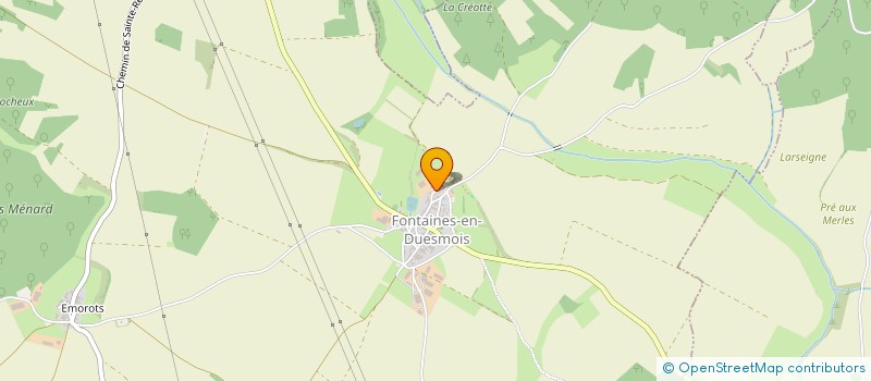 localisation de l'entreprise DU CHARMOIS  FONTAINES-EN-DUESMOIS