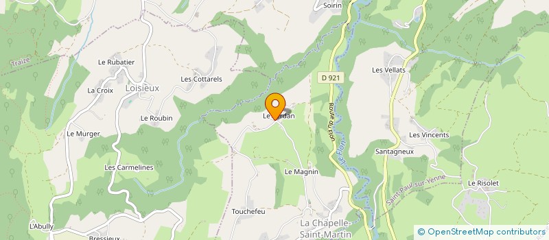 localisation de l'entreprise DU CHARNAY à LA CHAPELLE SAINT MARTIN