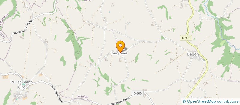 localisation de l'entreprise DU CHATAIGNIER  LA SELVE