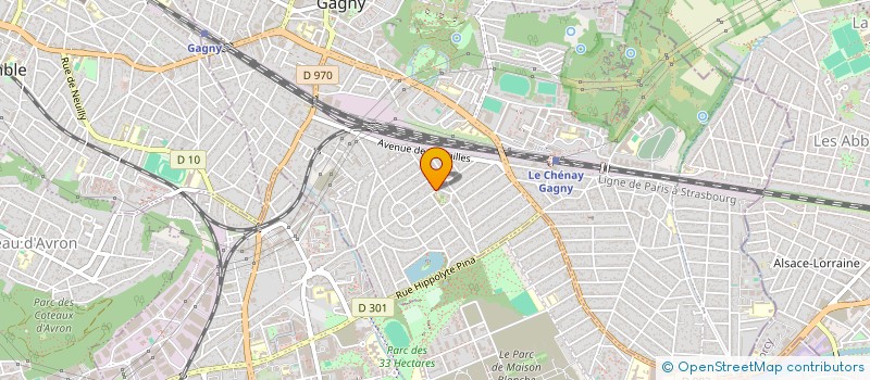 localisation de l'entreprise DU CHATEAU  GAGNY