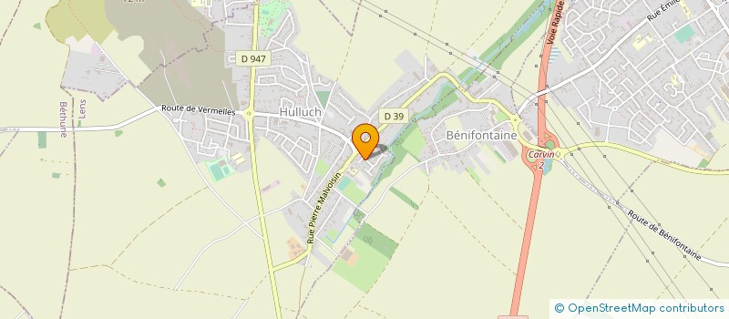 localisation de l'entreprise DU CHATEAU  HULLUCH