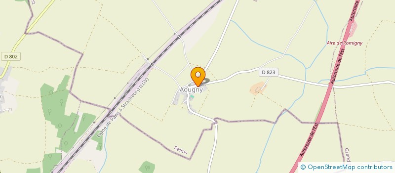 localisation de l'entreprise DU CHATEAU  AOUGNY