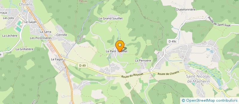 localisation de l'entreprise DU CHATEAU  VOIRON