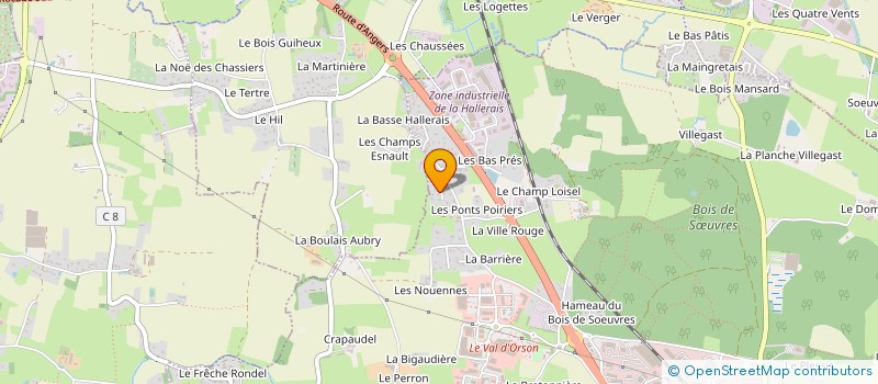 localisation de l'entreprise DU CHATEAU  VERN-SUR-SEICHE