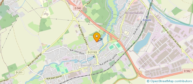 localisation de l'entreprise DU CHATEAU  BLENDECQUES