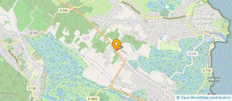 localisation de l'entreprise DU CHATEAU  LE CHATEAU-D'OLERON