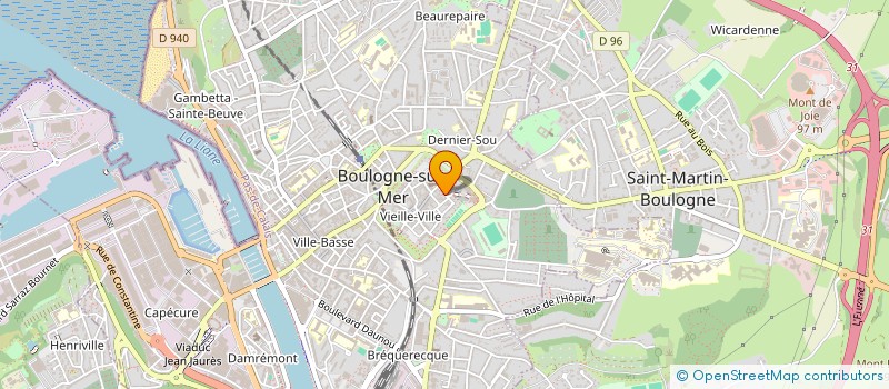 localisation de l'entreprise DU CHATEAU  BOULOGNE-SUR-MER