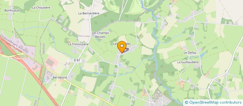 localisation de l'entreprise DU CHATEAU D'EAU à SAUTRON