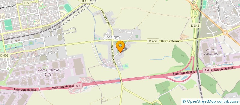 localisation de l'entreprise DU CHATEAU DE JOSSIGNY  JOSSIGNY