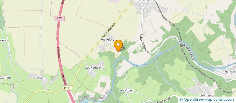 localisation de l'entreprise DU CHATEAU DE ROCHEFORT à SAINT-BONNET-DE-ROCHEFORT