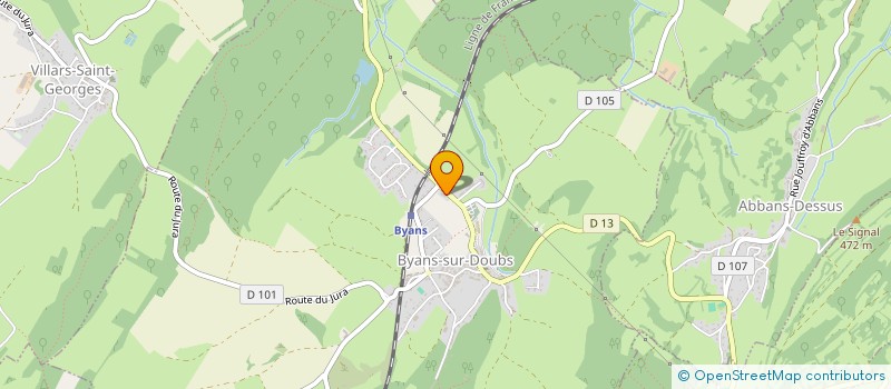 localisation de l'entreprise DU CHATEAU DES COMBES  BYANS-SUR-DOUBS