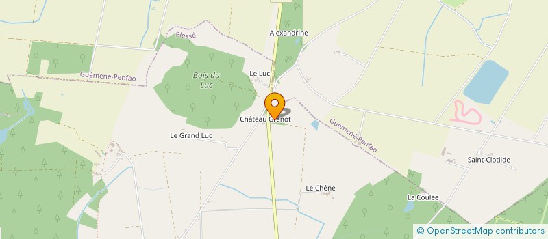 localisation de l'entreprise DU CHATEAU GRENOT à PLESSE