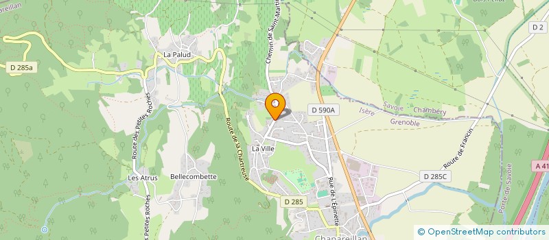 localisation de l'entreprise DU CHATEAU MIREILLE ET MICHEL CARTIER  CHAPAREILLAN