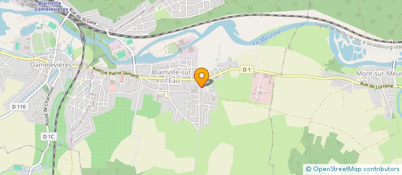 localisation de l'entreprise DU CHATEL  BLAINVILLE-SUR-L'EAU