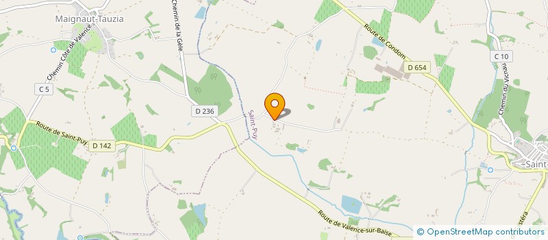 localisation de l'entreprise DU CHEMIN  SAINT-PUY