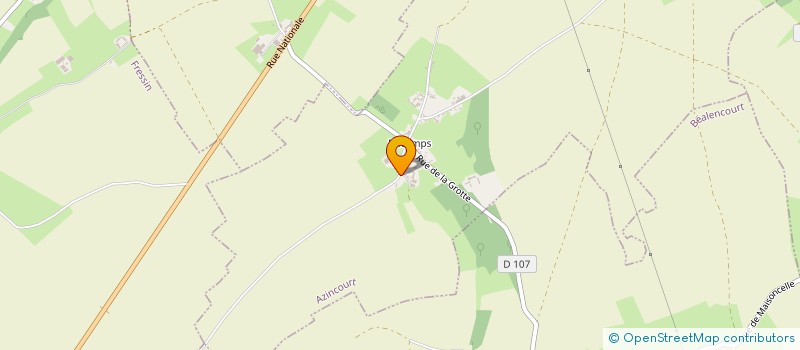 localisation de l'entreprise DU CHEMIN D'HESDIN  AZINCOURT