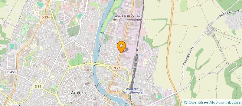 localisation de l'entreprise DU CHEMIN DE FER à AUXERRE