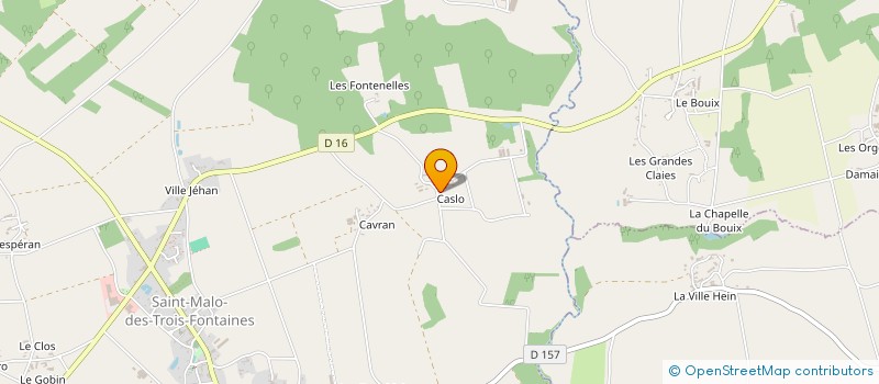 localisation de l'entreprise DU CHEMIN DE LA DAME à SAINT-MALO-DES-TROIS-FONTAINES