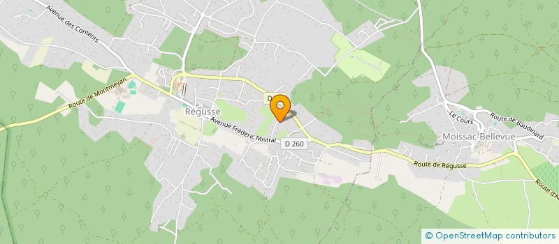 localisation de l'entreprise DU CHEMIN DE LA FONT à REGUSSE