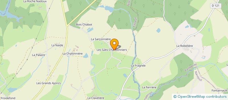 localisation de l'entreprise DU CHEMIN DES BRUYERES  EXIREUIL