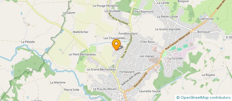 localisation de l'entreprise DU CHEMIN DES CHAUSSEILLES  ROCHECHOUART