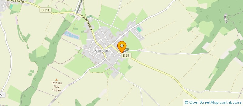 localisation de l'entreprise DU CHEMIN DES PRES à CANDAS