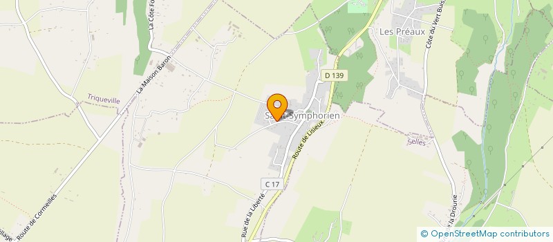 localisation de l'entreprise DU CHEMIN DU CLOS DES CHAMPS  ST-SYMPHORIEN