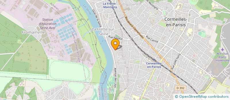 localisation de l'entreprise DU CHEMIN NOIR  LA FRETTE-SUR-SEINE