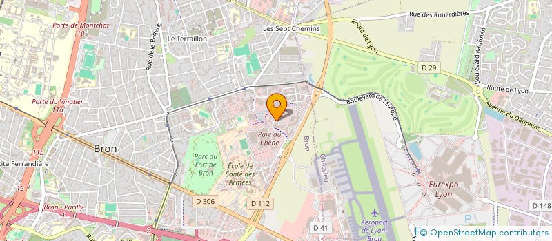 localisation de l'entreprise DU CHENE à BRON