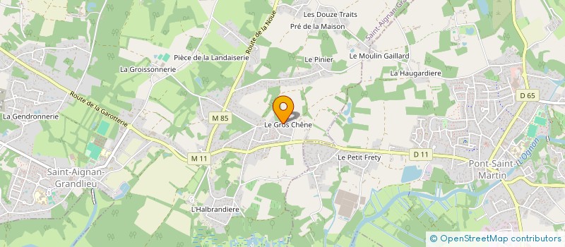 localisation de l'entreprise DU CHENE  SAINT-AIGNAN-GRANDLIEU