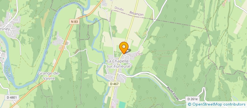 localisation de l'entreprise DU CHENE  CHAUX-CHAMPAGNY