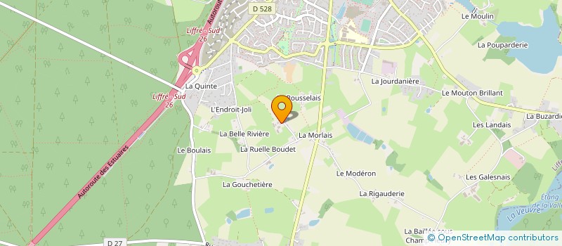 localisation de l'entreprise DU CHENE D'OR à LIFFRE