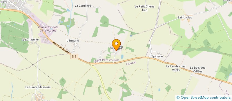 localisation de l'entreprise DU CHENE LIEGE à SAINT-PERE-EN-RETZ