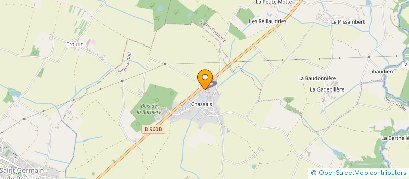 localisation de l'entreprise DU CHENE VERT  SIGOURNAIS