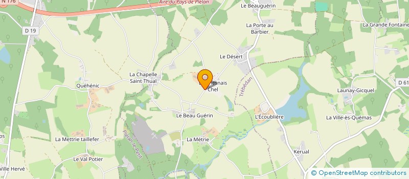localisation de l'entreprise DU CHESNAY CHEL à LA LANDEC