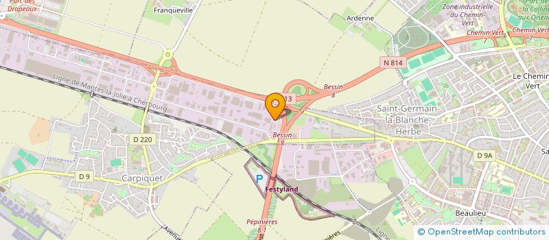 localisation de l'entreprise DU CIEL DE CUIVRE  CARPIQUET