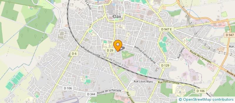 localisation de l'entreprise DU CINEMA PLEIN MON CARTABLE à DAX